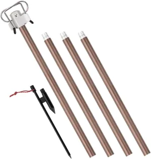 KESYOO Aluminum Alloy Camping Light Stand Outdoor Folding Lamp Rack Thick Light Holder Portable Lantern Pole