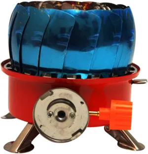 KICHOUSE Portable Windproof Cooking Stove Lightweight Metal Burner for Camping Picnics Outdoor Use Durable Design with Stable Legs for Lawn for Propane Gas Cooking