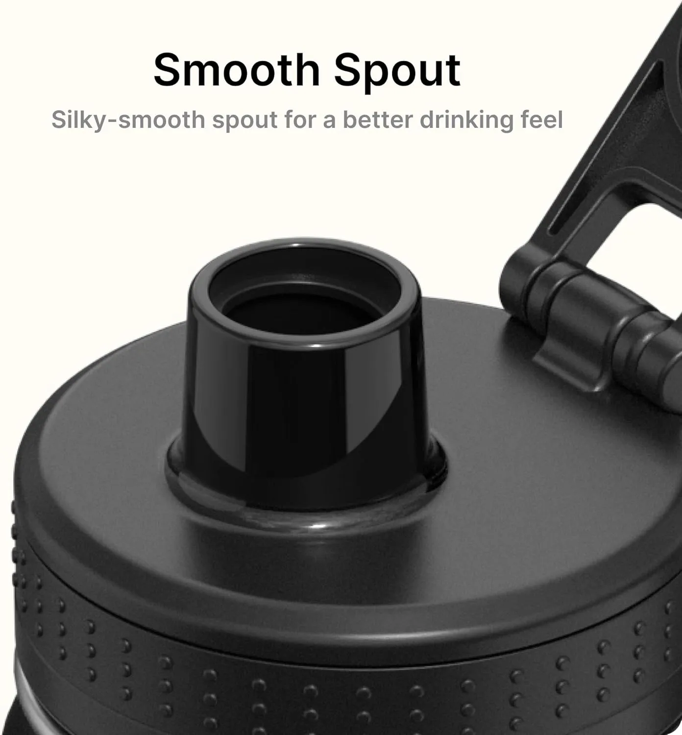 Kids Stainless Steel Water Bottle with Spout Lid-12 oz Vacuum Insulated Wide Mouth Sports Water Bottle for School, BPA Free (Black)
