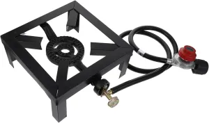 Kisangel High-Power Gas Cooker Stove Cast Iron Outdoor Cooking Propane Heater for Canning Brewing