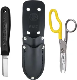 Klein Tools 46039 Cable Splicer's Kit with Cable Splicer Electricians Knife and Free-Fall Snip