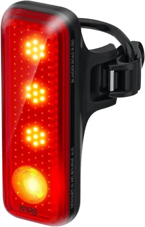 Knog Blinder R-150 USB Rechargeable Bike Tail Light - 150 Lumen Rear Bike Light with Strobe LED & Angled Beam for Maximum Visibility, 50-Hour Runtime, Bike Rear Light