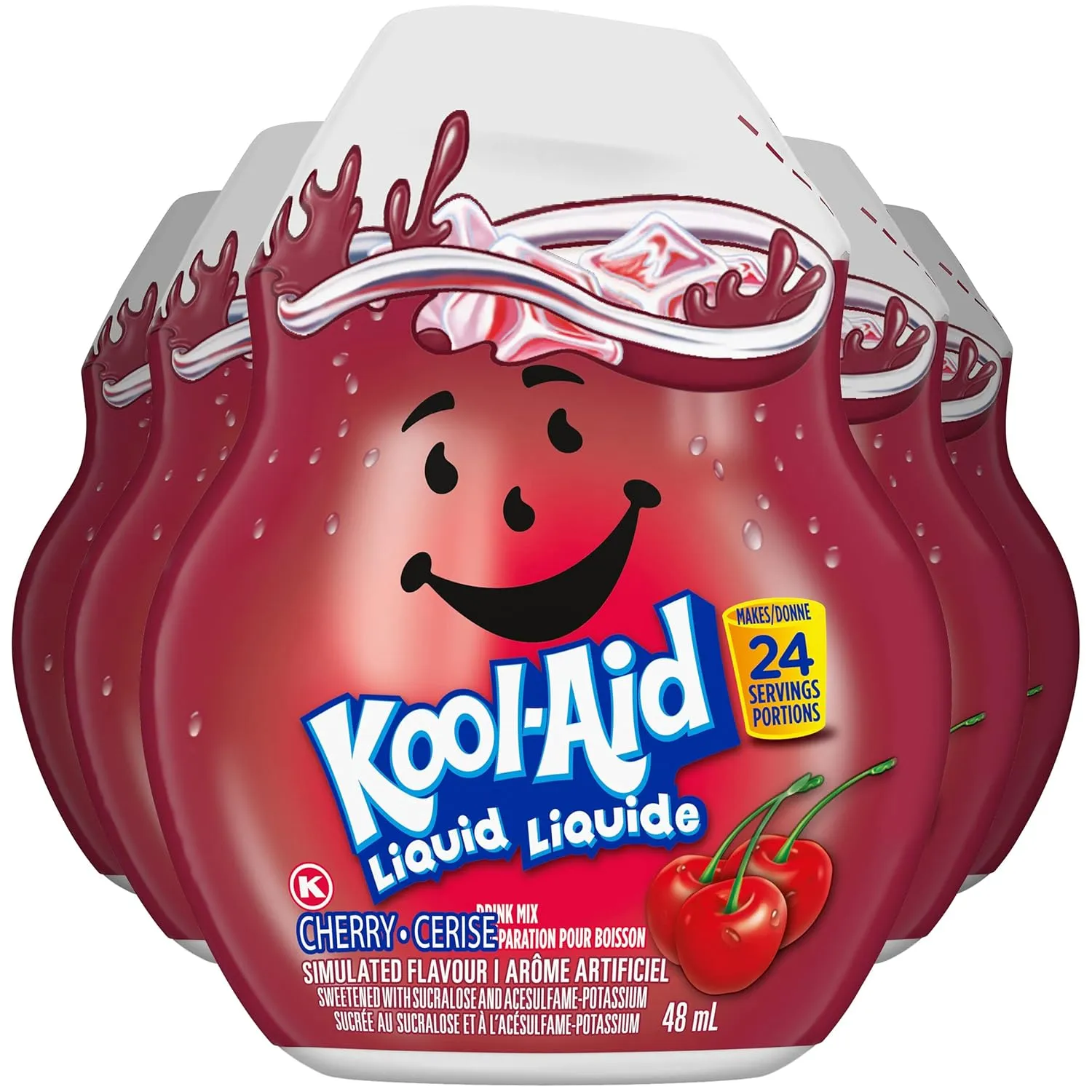 Kool-Aid Liquid Drink Mix, Cherry, 48mL (Pack of 12), Imported from Canada}