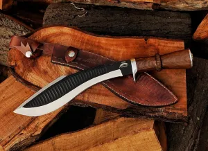 Kukri Machete Knife with Sheath- Cool Tool for Outdoor Camping- Best Handmade Gift for Men