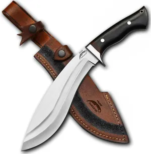 Kukri Machete Knife with Sheath Full Tang- Fixed Blade Cool Tool for Bushcraft and Camping- Best Handmade Gift for Men