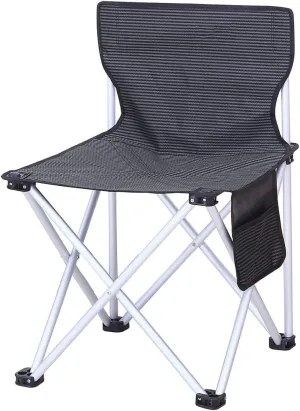 KYUSAR Camping Chair Outdoor Chair Foldable Chair Camping Stool Portable Folding Chair for Outdoor Camping Fishing Hiking Beach Slacker Chair with Carry Bag Folding Camping Chair (Size : 39 * 42cm)
