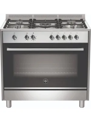 La Germania Rustica 90cm Stainless Steel Gas Stove 5 Gas Burners 9MF Electric Oven RUS95C61LDX