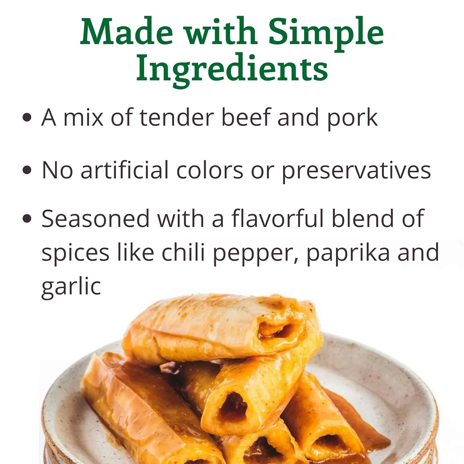 La Preferida Beef & Pork Canned Tamales with Sauce, 15 oz. (Pack of 12)