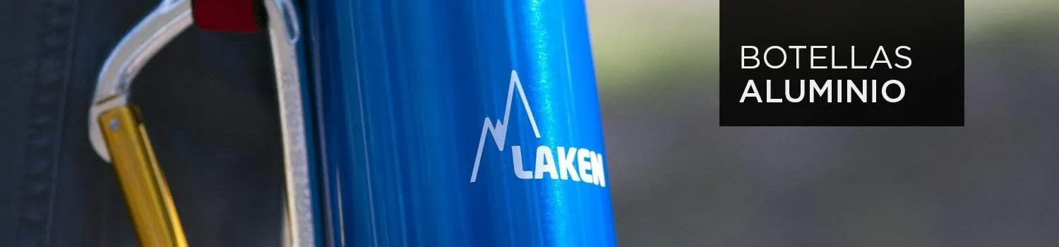 Laken Futura Aluminum Water Bottle - Narrow Mouth, Screw Cap with Loop - Leak-Proof, BPA Free, Made in Spain - 20oz, Yellow