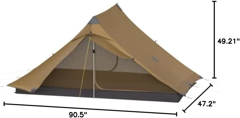 LANSHAN Ultralight Tent 3-Season Backpacking Tent for 1-Person or 2-Person Camping, Trekking, Kayaking, Climbing, Hiking