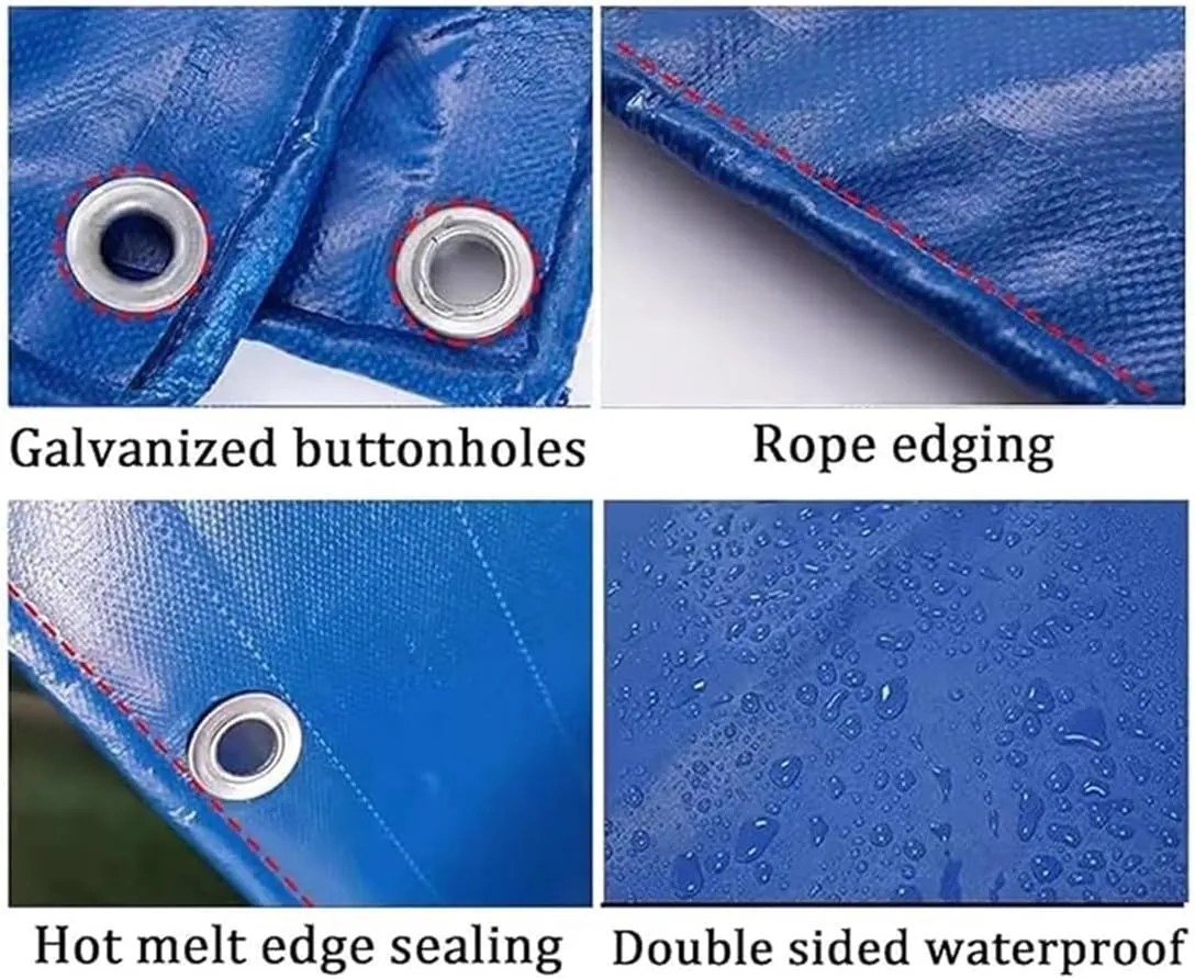 Large Foldable Aquaculture Fish Pond Liner, Portable Above Ground Water Tank for Garden Irrigation, Koi Breeding Reservoir (1x2.5x1m) - Durable Canvas Pool