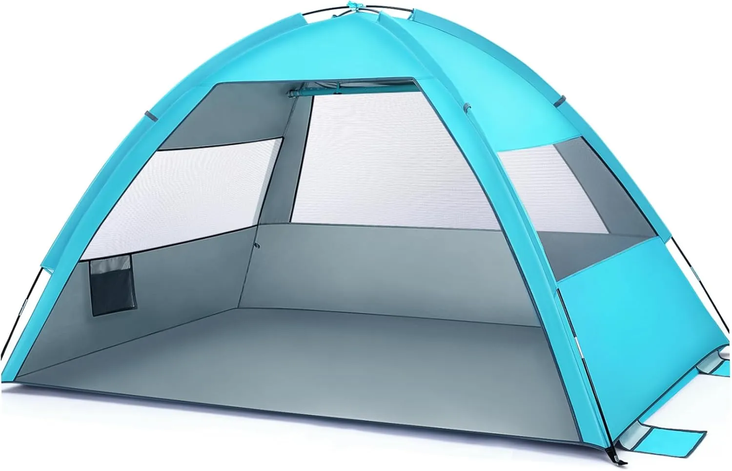 Large Pop up Beach Tent for 3-4 Person, Portable Sun Shelter Canopy with UPF 50  Uv Protection, Easy Setup Camping Tent for Beach Vacation and Outdoor Activities