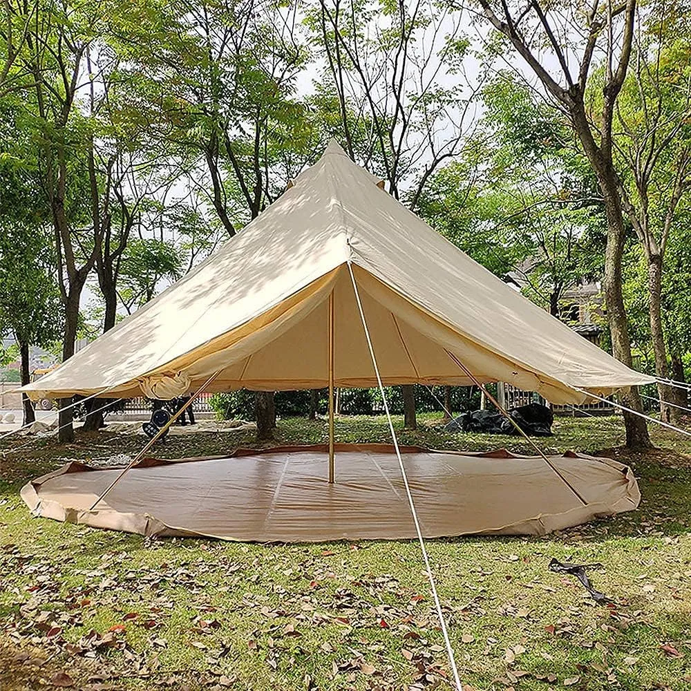 Large Space Pyramid Tipi Tent Ultralight Family Camping Tent Windproof Outdoor Teepee Tent for Adults 4 Person Double Layer Tents