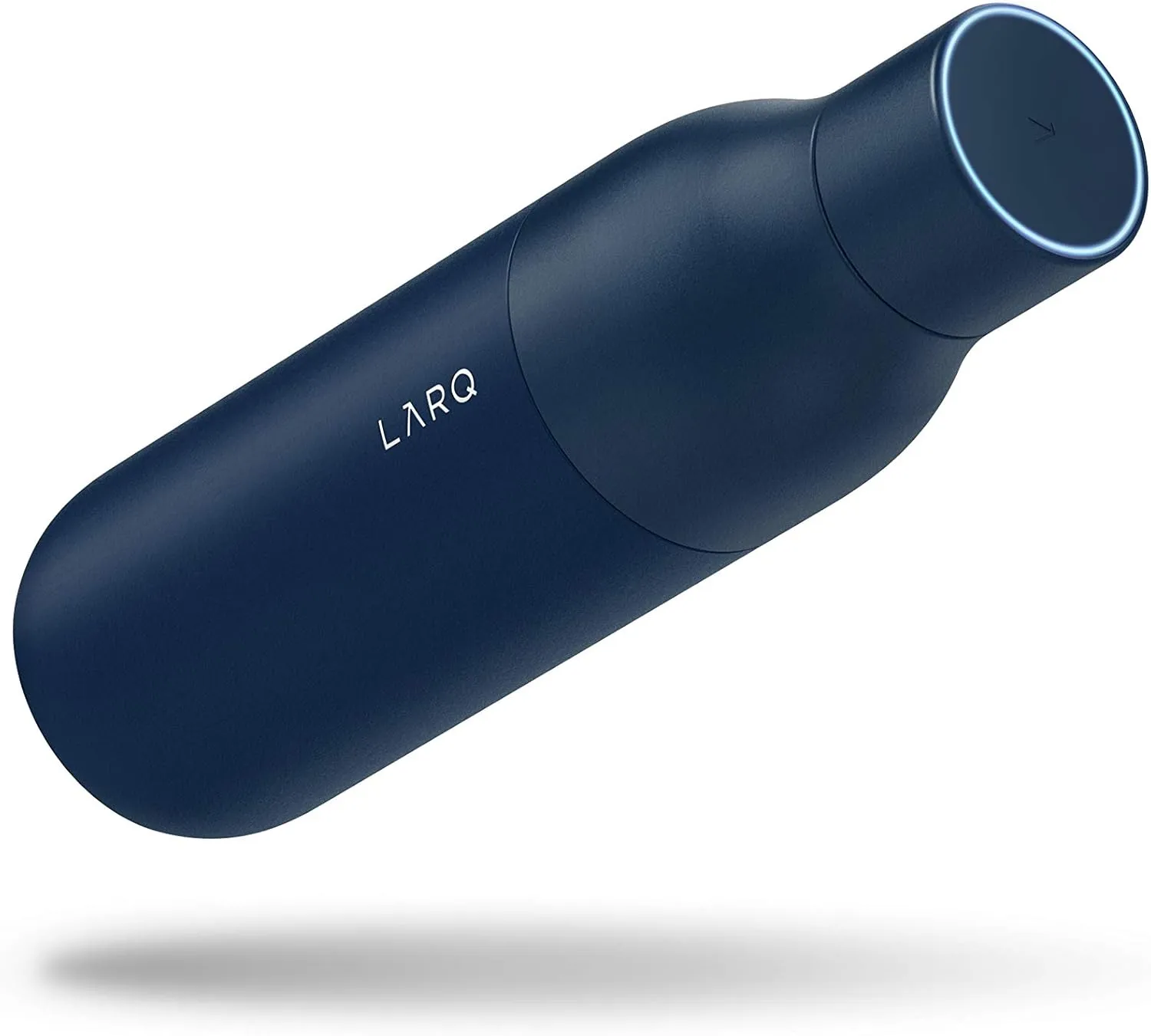 LARQ Bottle PureVis 25 oz - Self-Cleaning and Insulated Stainless Steel Water Bottle with UV Water Purifier and Award-winning Design | Reusable & Travel Friendly, Monaco Blue