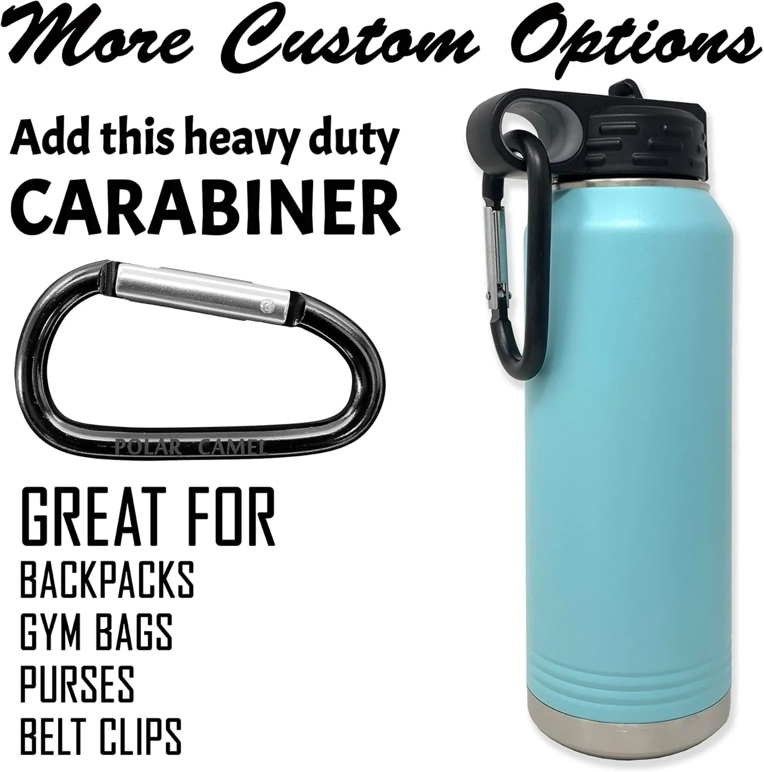 LaserGram Personalized Water Bottle, Trumpet, Stainless Steel Double Wall Vacuum Insulated with Flip Top Straw, Custom Engraved Gift (40oz / 1180ml Coral)