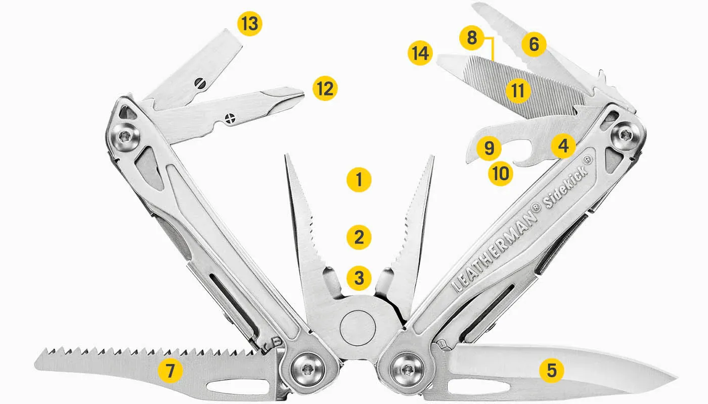 Leatherman Sidekick Multi-Tool (w/ Nylon Sheath)