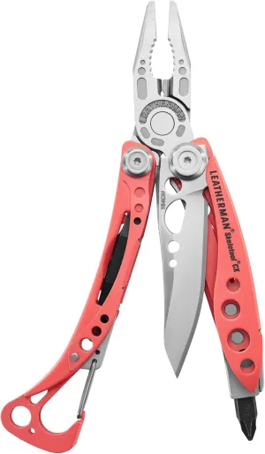 Leatherman, Skeletool CX, 7-in-1 Lightweight, Minimalist Multi-Tool for Everyday Carry, Home, Garden & Outdoors, Guava