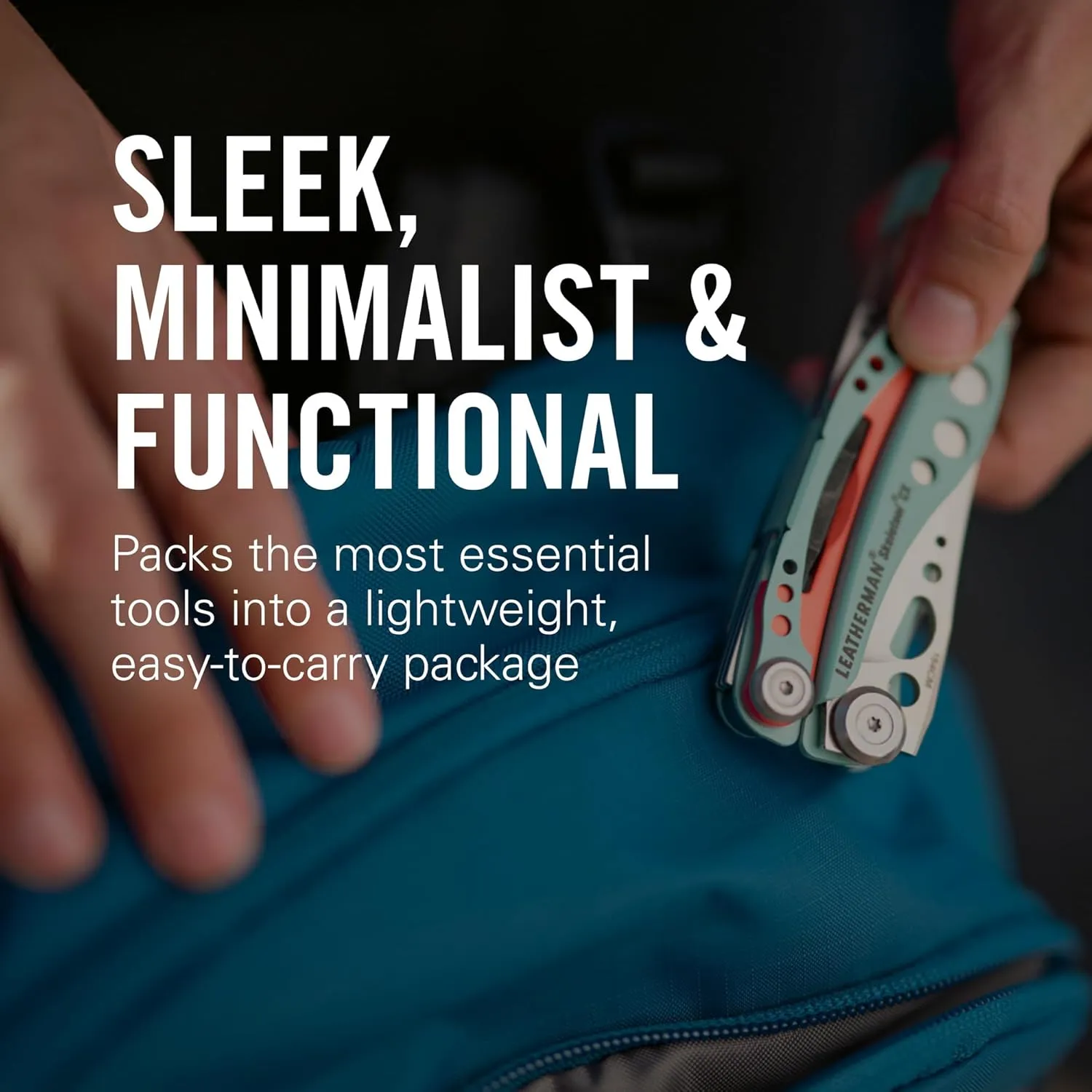 Leatherman, Skeletool CX, 7-in-1 Lightweight, Minimalist Multi-Tool for Everyday Carry, Home, Garden & Outdoors, Guava