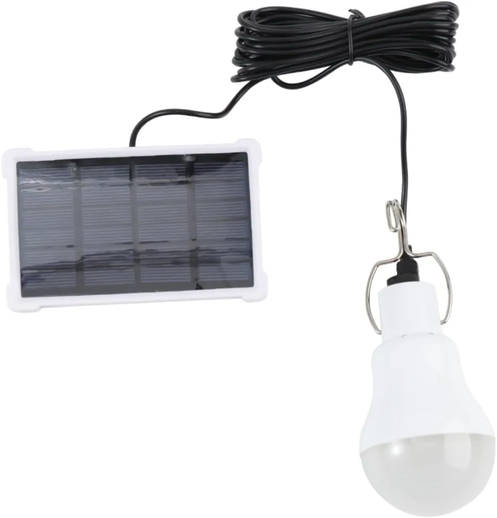 Led Camping Lantern Solar Panel Rechargeable Tent Light Outdoor Night Lights Portable Emergency Bulb