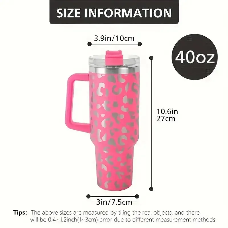 Leopard Luxe Bottle Insulated Tumbler : Stylish Durability
