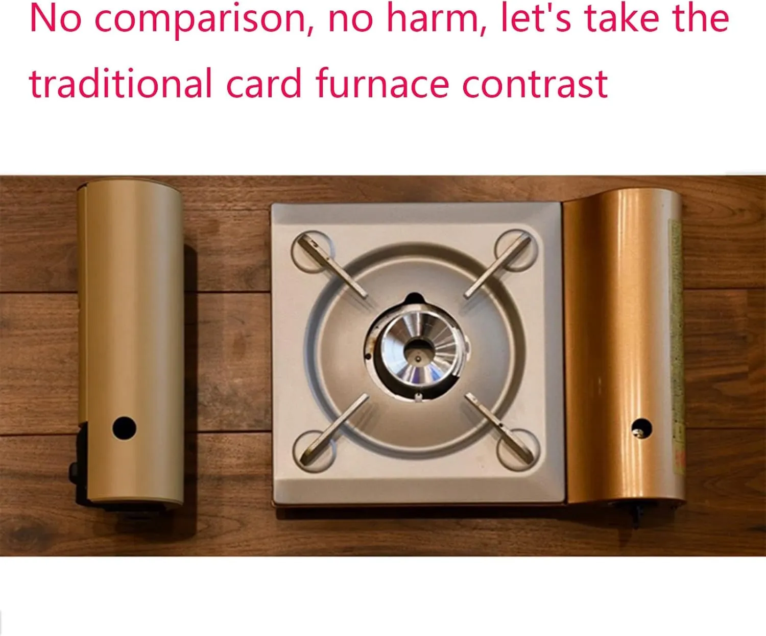 LHX Camping Outdoor Portable Folding Cassette Gas Stove Windproof (Color : Silver)