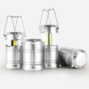 Lichamp LED Camping Lantern, 4 Pack Battery Powered Flashlight for Power Outages, Portable Collapsible Hanging Light Essential for Home, Outdoor, Emergency Lamp Survival Kit Gear for Hurricane, B4SL
