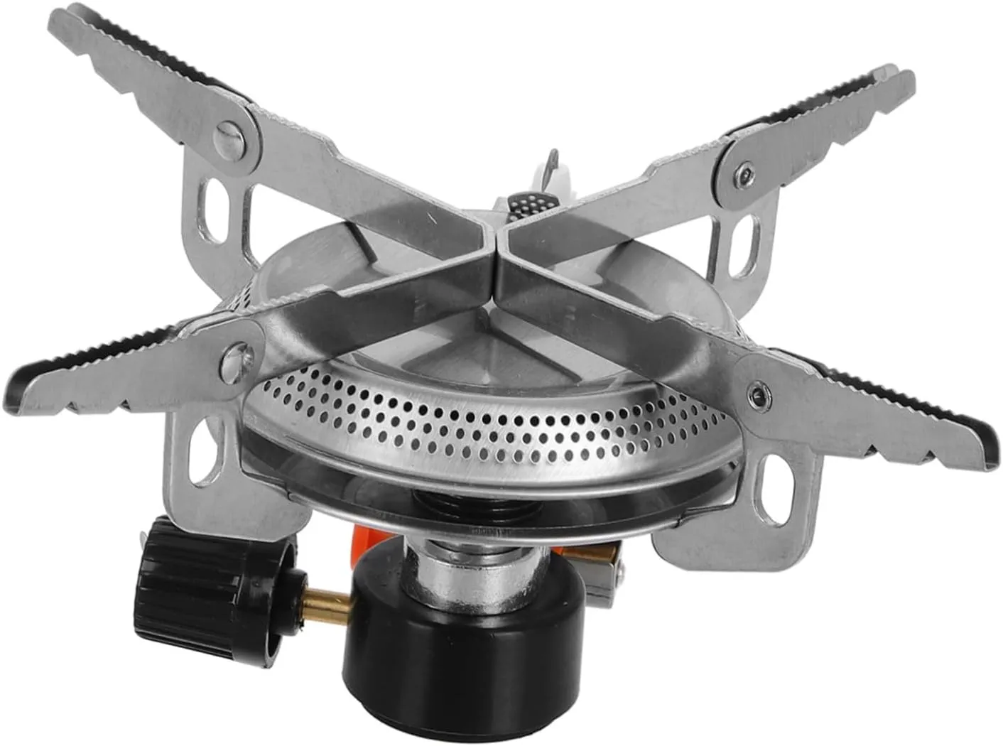 Lightweight Folding Gas Stove Portable Single Burner for Camping Hiking Outdoor Cooking with Electronic Ignition System Compact Design for Convenient Transport