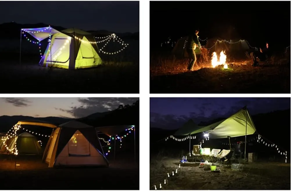 Lightweight Instant Pop Up Tent for 3 to 4 Person Automatic Opening Hydraulic Double Layer Portable Automatic Tent Family Camping Tent with Porch