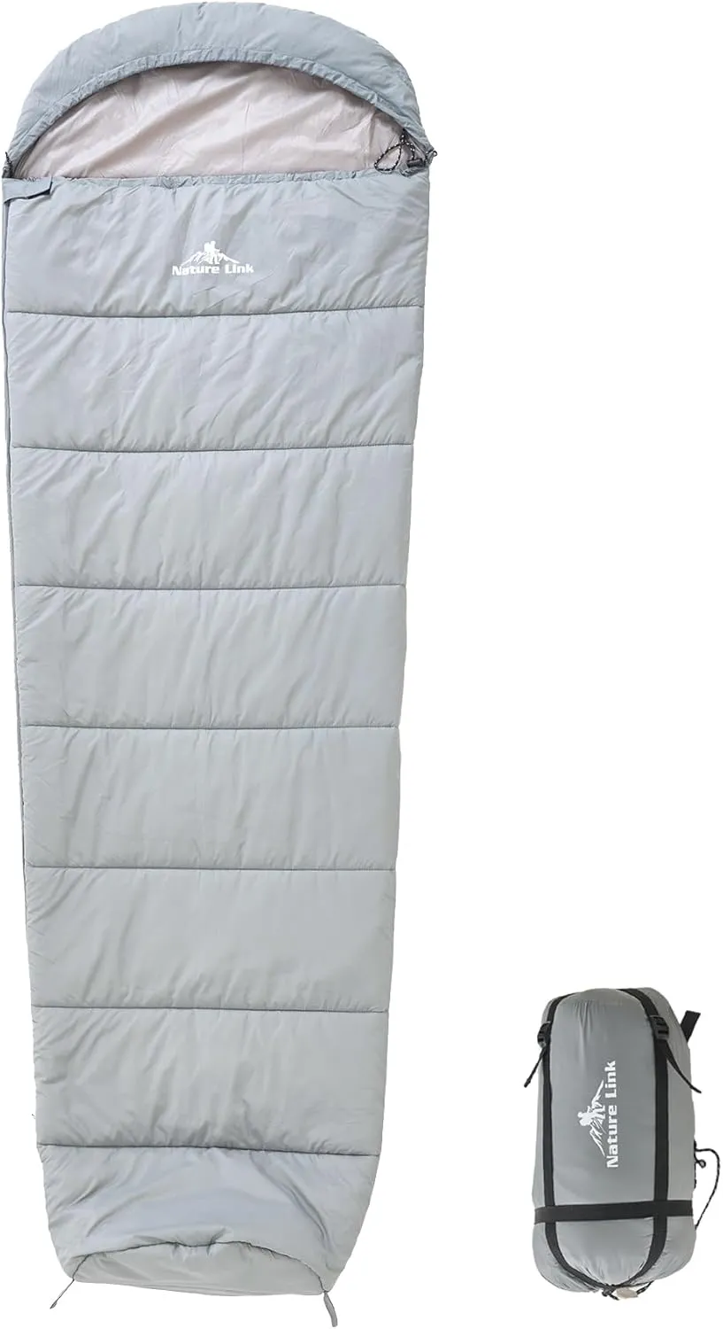 Lightweight Mummy Sleeping Bag 2.87lbs, Backpacking Sleeping Bag 42℉-55℉, Nylon Shell and Lining, Compact, Ultralight Sleeping Bag for Backpacking Camping Hiking