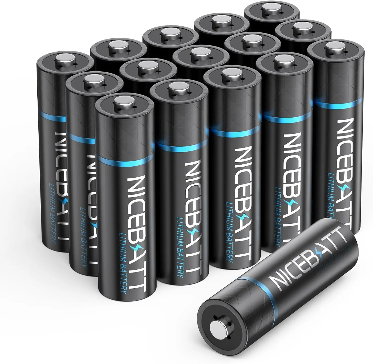 Lithium AA Batteries 3500mAh 16 Count, 1.5V High Capacity Double A Battery for Blink Camera Freezer Thermometer etc