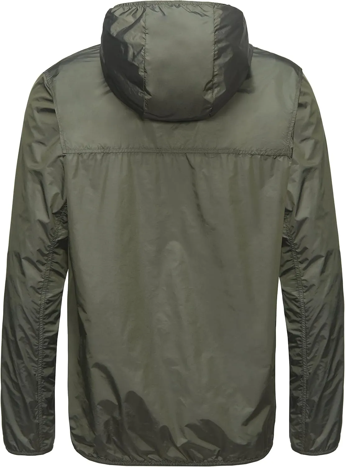 Little Donkey Andy Men's Lightweight Packable Sun Protection Jacket Quick Dry Full Zip Hooded Windbreaker for Hiking