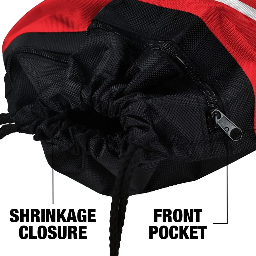 LOGOVISION Green Lantern Blackest Night Red Lantern Logo Drawstring Backpack Sports Bag Sackpack 17" x 13", Perfect for Gym, Yoga or Practice