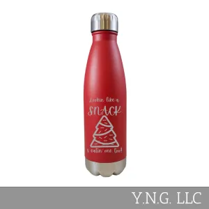 Lookin Like a Snack Christmas Tree Cake Red 17oz Water Bottle LA5172