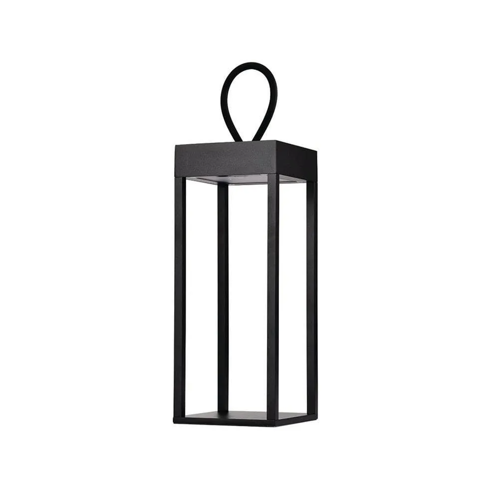 Lumina Outdoor LED Lantern - Rechargeable and Dimmable | Black, White or Corten