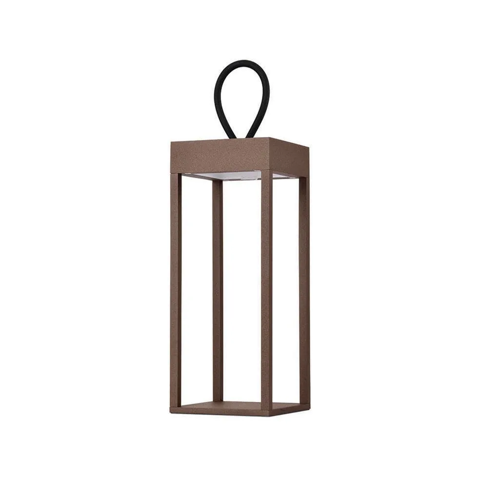 Lumina Outdoor LED Lantern - Rechargeable and Dimmable | Black, White or Corten