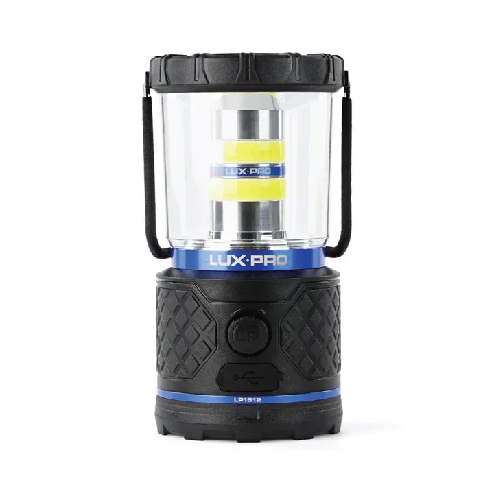 LUXPRO  Rechargeable Dual-Power 1100 Lumen LED Lantern