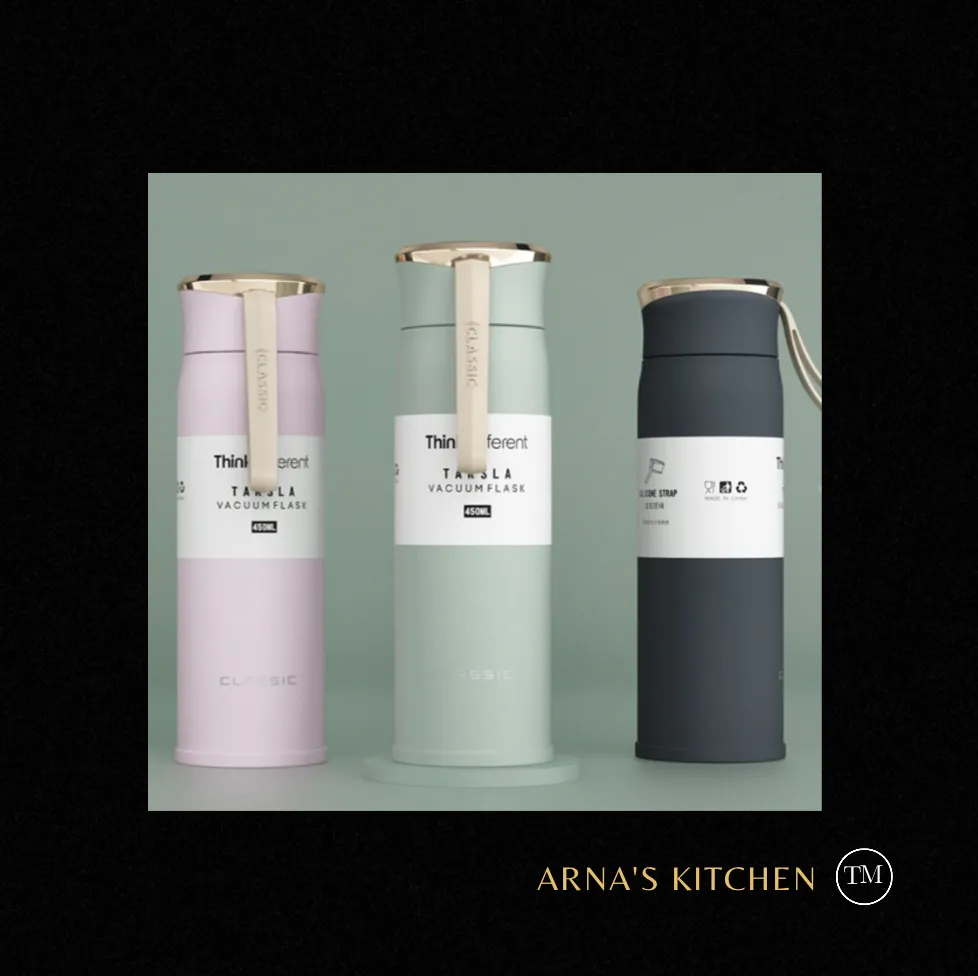 Luxury - Thermos Bottle 450ml Portable Insulated Cup 304 Stainless Steel Vacuum Flask (A Perfect Gift) Many Colours