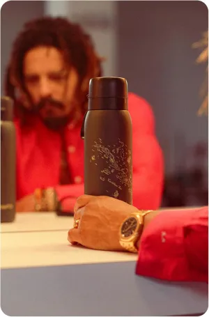 Marley Designed Bottle Pro Reusable Water Bottle with Filter, 80  contaminants filtered, BPA Free, Sustainable Refills, 750ml, Filter Bottle   1 Refill Included