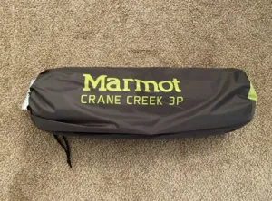Marmot 900722 Crane Creek 3-Person Tent Green Camping Tent, Free Shipping!