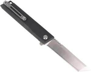 MASALONG Kni304 Tactical camping outdoor folding Spring Assisted Open knife (black)