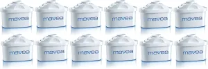 MAVEA 105731 Maxtra 12-Pack Replacement Filter for MAVEA Water Filtration Pitcher
