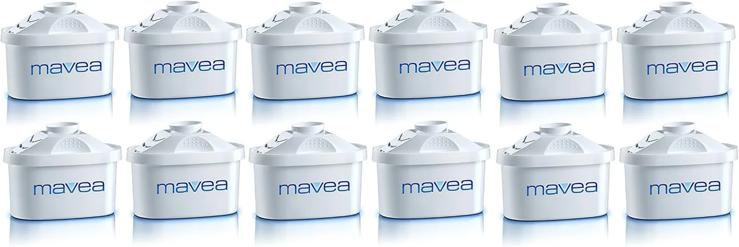 MAVEA 105731 Maxtra 12-Pack Replacement Filter for MAVEA Water Filtration Pitcher
