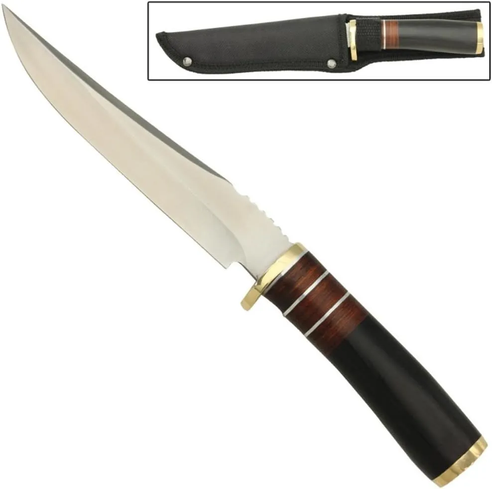 MedievalDepot Jasper Woods Fixed Blade Skinning Hunting Knife - Outdoor Wilderness Survival Tool