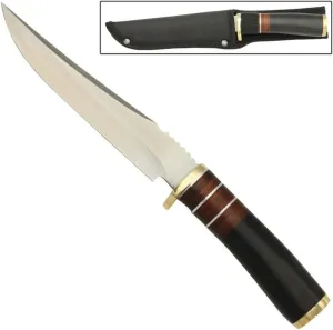 MedievalDepot Jasper Woods Fixed Blade Skinning Hunting Knife - Outdoor Wilderness Survival Tool