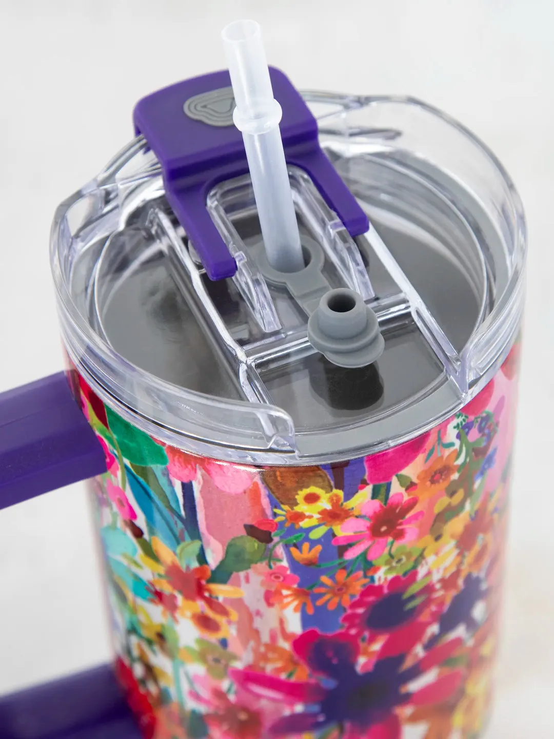 Mega 40oz Tumbler - Bright Flower Garder