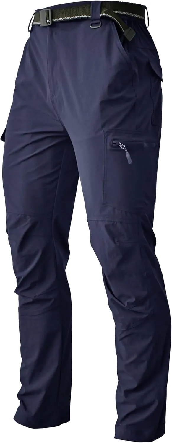 Men's Cargo Hiking Pants Lightweight Water Resistant Quick Dry Outdoor Fishing Travel Climbing Work Pants