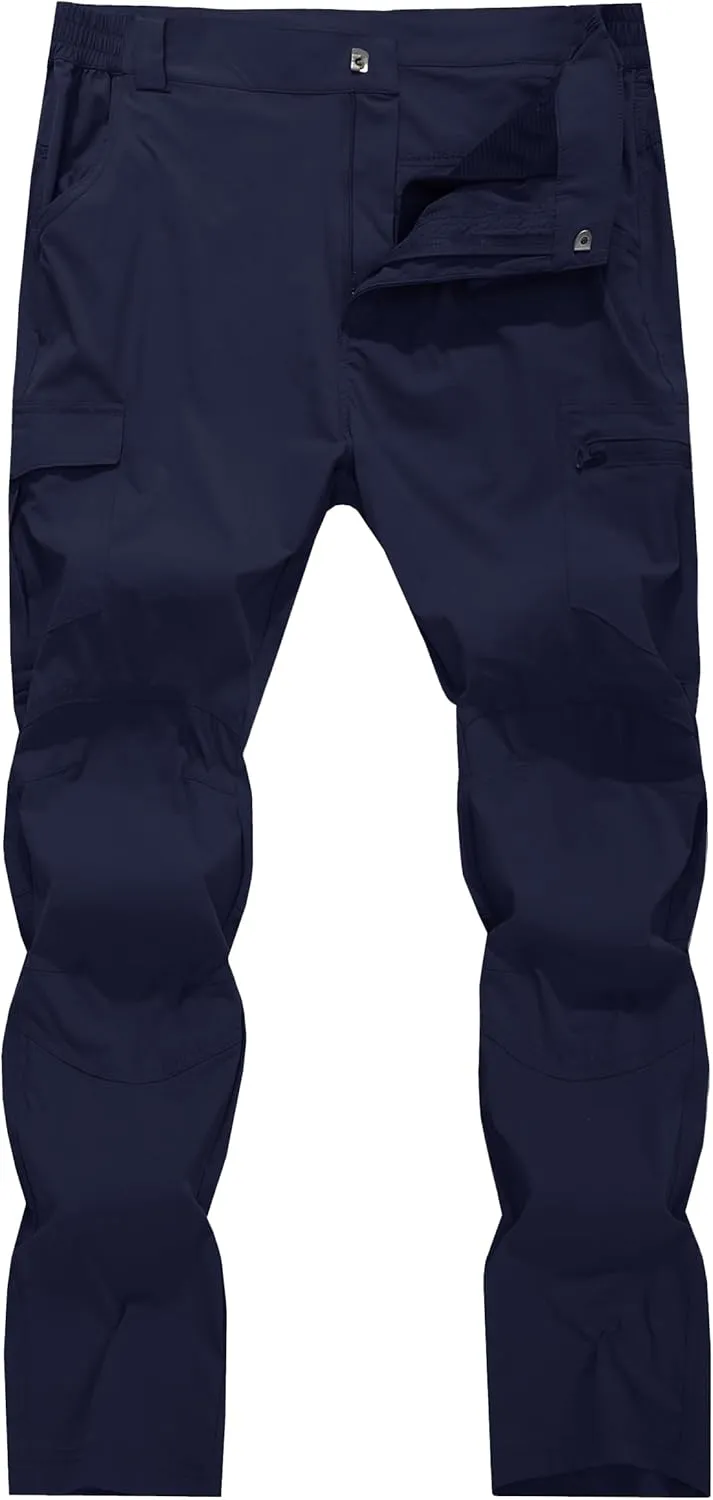 Men's Cargo Hiking Pants Lightweight Water Resistant Quick Dry Outdoor Fishing Travel Climbing Work Pants