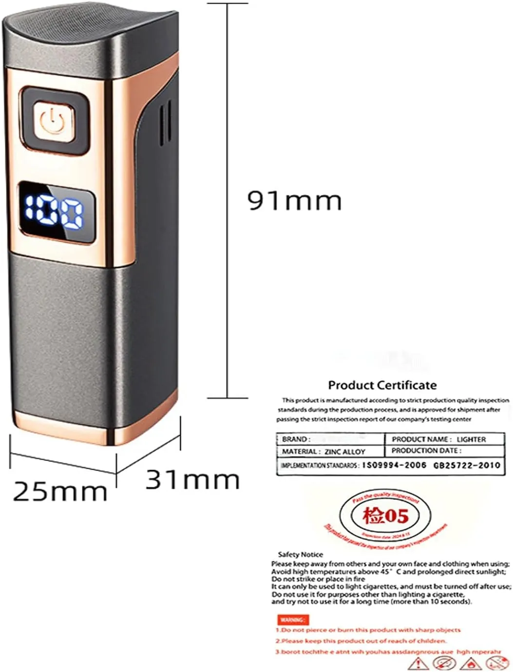 Metal Blue Flame Lighter, Classic Push Switch Lighter, Windproof Jet Flame Portable Lighter, Adjustable Flame, Refillable Butane, Suitable for Indoor and Outdoor Use(Black2)