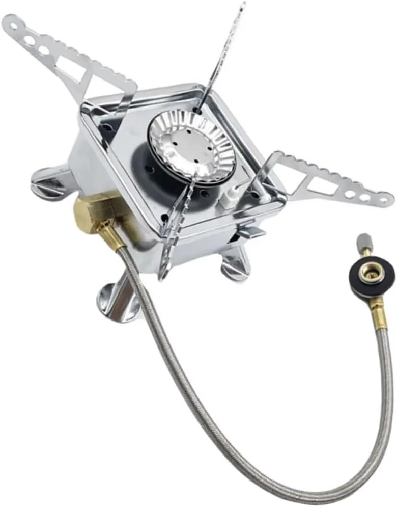 Metal Stove Camping Stove Compact Outdoor Cassette Stove Windproof for Outdoor Activities