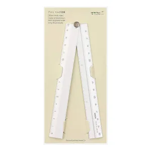 Midori Aluminum Multi Ruler - Silver - 30 cm